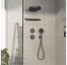 Duscharmatur-Set mit Kopfbrause, Handbrause und Thermostat