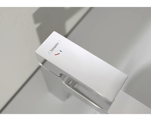 Hansgrohe Logo auf einer Armatur