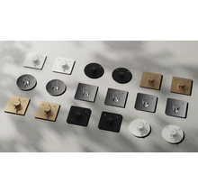 Différents modules Hansgrohe RainButton pour contrôler la douche.