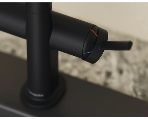 Robinet noir avec régulateur de température