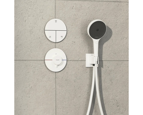 Thermostat de douche apparent avec douchette et raccord de douche de tête pour la douche