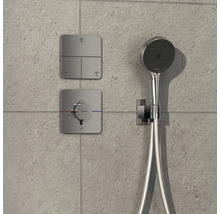 Aufputz Duscharmaturset mit Handbrause, Thermostat und Umsteller