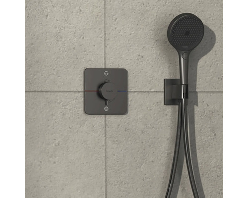 Brauseset mit Handbrause und Thermostatarmatur für die Wandmontage