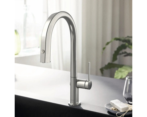 Küchenarmatur aus Edelstahl