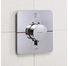 Hansgrohe Duscharmatur mit Temperaturregler an der Wand
