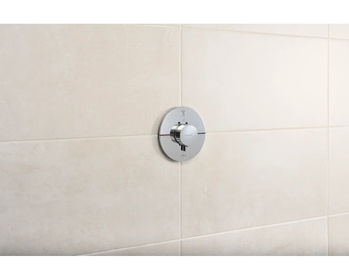 Aufputz-Thermostatarmatur auf Fliesen