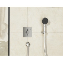 Robinet de douche avec douchette à main, monté au mur