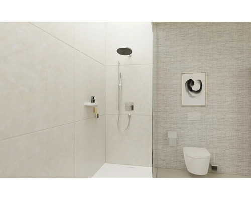 Badezimmer mit Dusche und Toilette