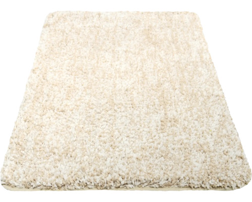 Beiger Teppich mit hochflorigem Flor