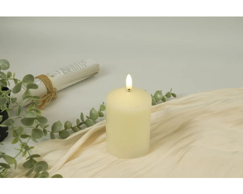 Bougie LED décorative avec effet de flamme pour l''intérieur