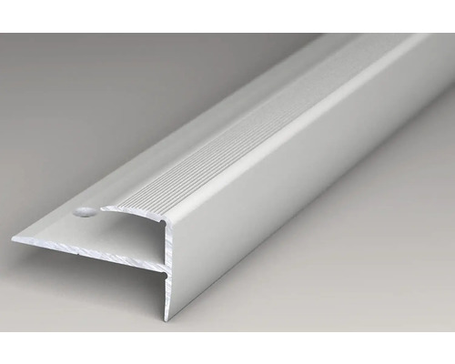 Profil d''arête d''escalier en aluminium avec surface rainurée