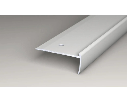 Profil de bordure d''escalier en aluminium avec trou de vis