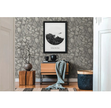 Vliestapete 3893-36 Elements II 3D Bruchstein grau hellgrau