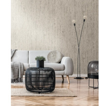 Papier peint intissé 39561-1 Elements II structure bois beige argent