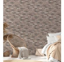 Vliestapete 38812-2 Elements II Backstein beige grau