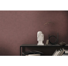 Papier peint intissé 39938-2 French Affair structure uni chiné rouge