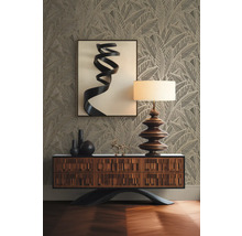 Vliestapete 39933-2 French Affair Palmenblätter beige glänzend