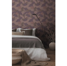 Vliestapete 39935-2 French Affair Wellenmuster schwarz lila