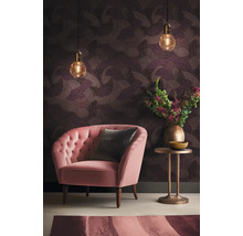 Vliestapete 39935-2 French Affair Wellenmuster schwarz lila