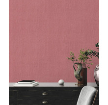 Vliestapete 39652-2 Stories of Life Uni Textiloptik rot