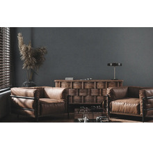Vliestapete 39652-4 Stories of Life Uni Textiloptik schwarz grau