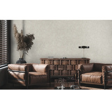 Vliestapete 39656-3 Stories of Life Uni beige silber