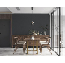 Vliestapete 39652-4 Stories of Life Uni Textiloptik schwarz grau