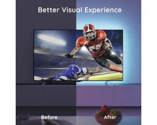 Téléviseur avec match de football américain à l''écran pour une meilleure expérience visuelle