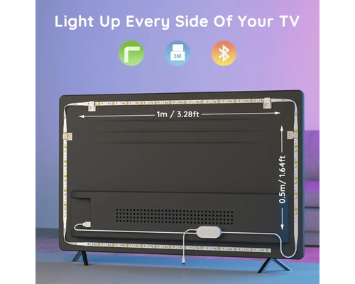 Bande LED pour rétroéclairage TV d''une longueur de 1 mètre