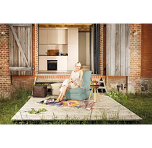Fauteuil Sitting Point Twist Scuba eucalyptus 90x70x80 cm (déplié 180x70x60 cm)