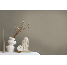 Vliestapete 3851-23 Pure Elegance Uni Pünktchenstruktur braun