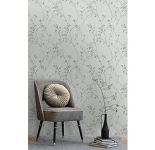 Vliestapete 39767-4 Pure Elegance Blätterranke grau