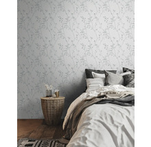 Vliestapete 39767-4 Pure Elegance Blätterranke grau