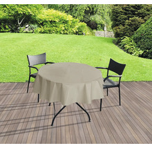 WDK Lacktischdecke beige Ø 140 cm
