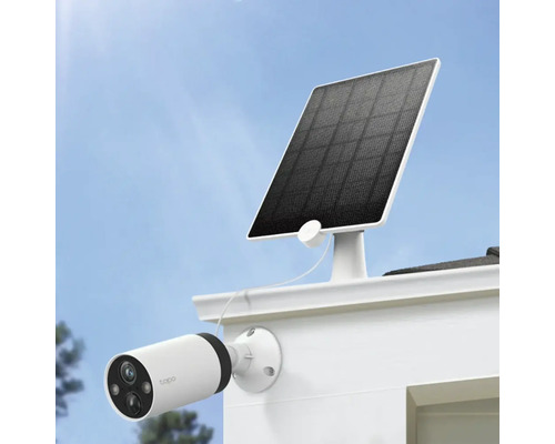 Caméra extérieure avec panneau solaire pour l''alimentation