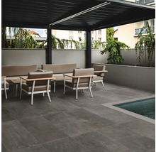 Feinsteinzeug Terrassenplatte Materic Rust 90 cm x 45 cm x 2 cm