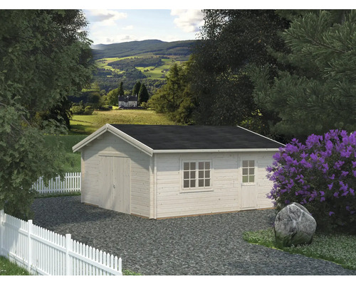 Gartenhaus aus Holz mit Tür und Fenster