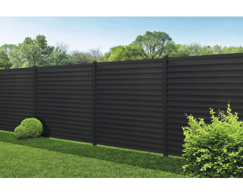 Clôture de jardin en métal