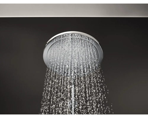 Douche à effet pluie avec eau courante