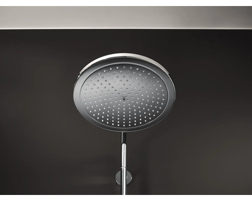 Pomme de douche en métal avec design rond pour la douche