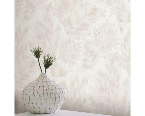 Tapete mit abstraktem Blumenmuster und Vase