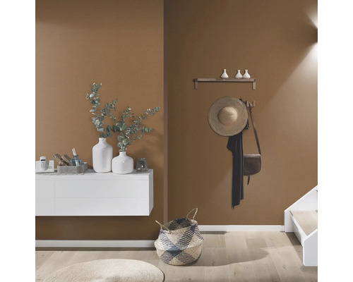 Hall d''entrée lumineux et organisé avec armoire blanche, décoration, chapeau et panier