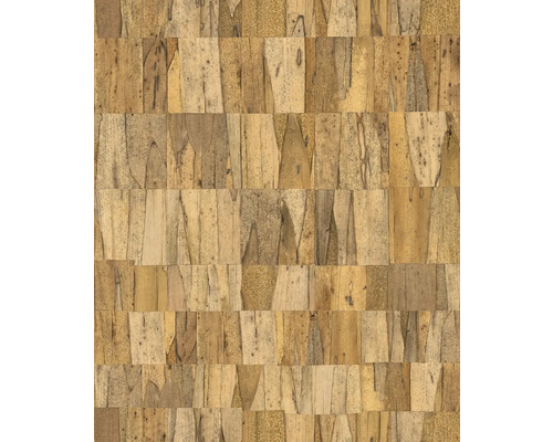 Papier peint intissé 45737 Struktura aspect bois beige Surface en placage de bambou avec texture naturelle