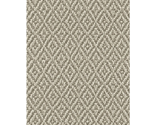Papier peint intissé 45744 Struktura aspect jute beige clair Gros plan d''un tapis à motif losanges
