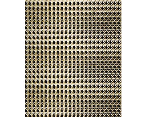 Papier peint intissé 45751 Struktura aspect rotin beige marron Tissage en rotin