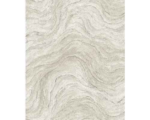 Papier peint intissé 45757 Struktura aspect marbre beige Papier peint avec texture de marbre et motif ondulé