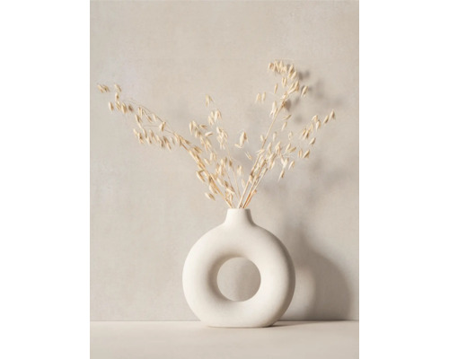 Vase décoratif avec fleurs séchées