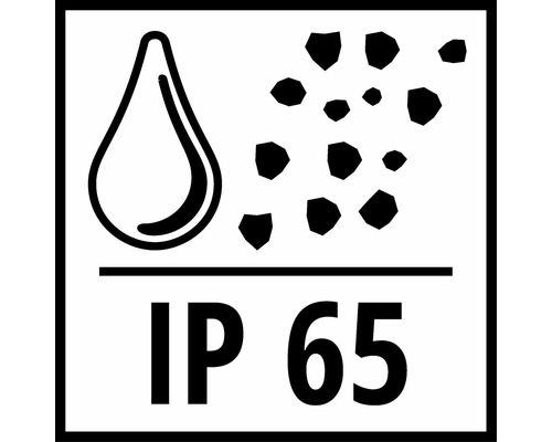 Symbole IP65 : Protection contre les jets d''eau et la poussière