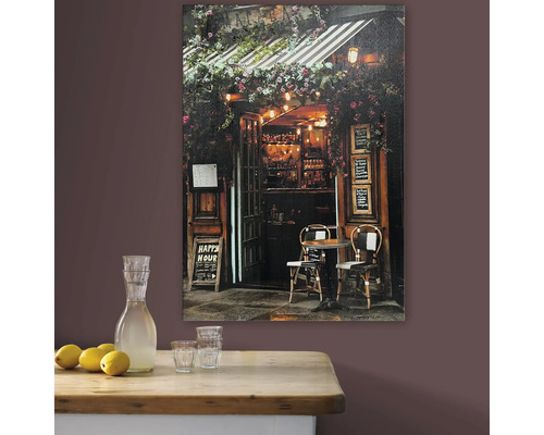 Image murale décorative avec scène de café