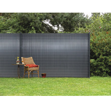 Sichtschutzmatte videx Rügen PVC 300 x 140 cm anthrazit